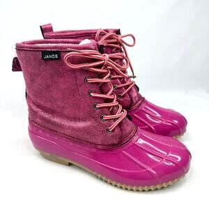 Jands Pink Duck Boots Size 8